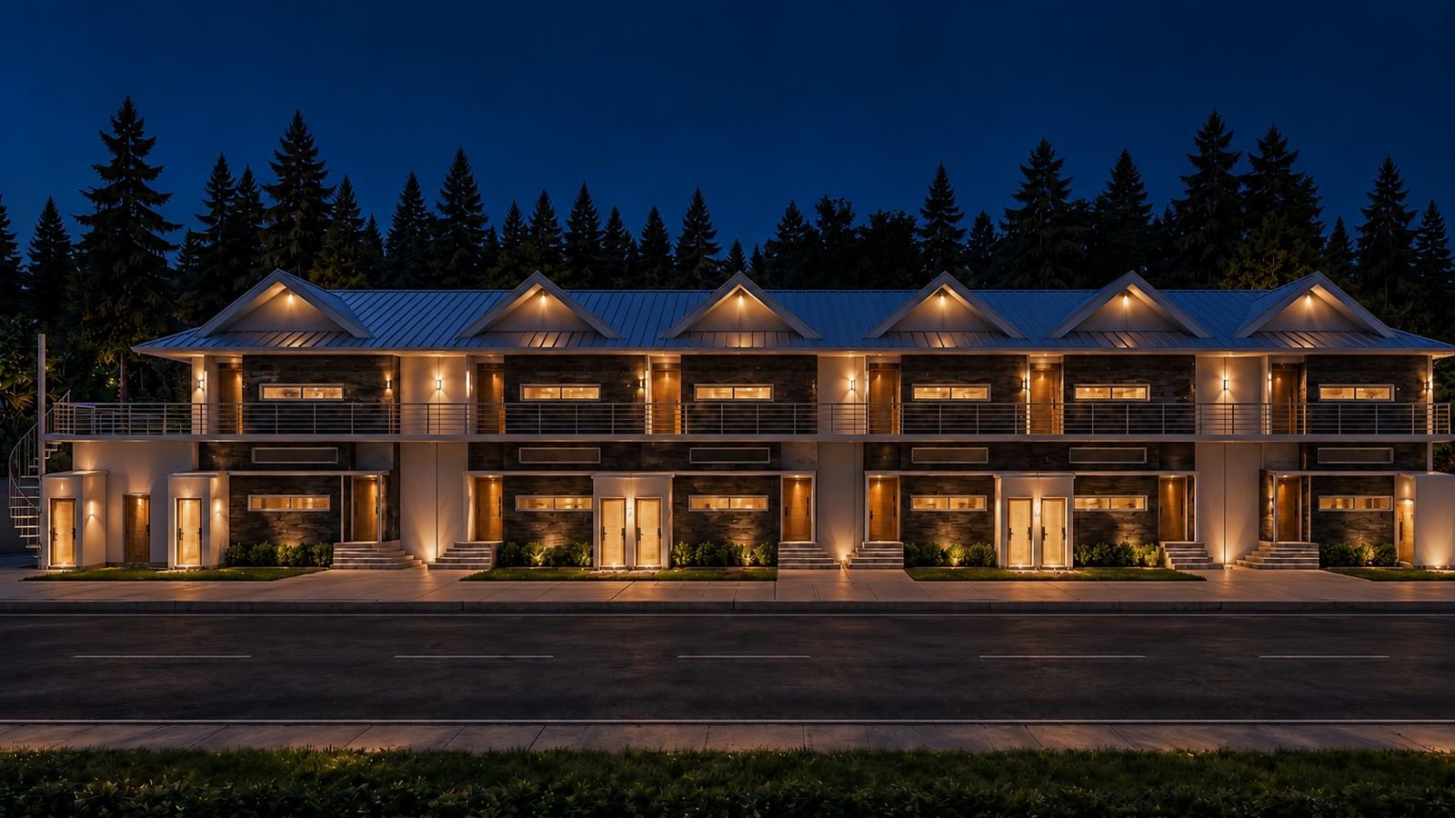 Bhurban Homes evening exterior